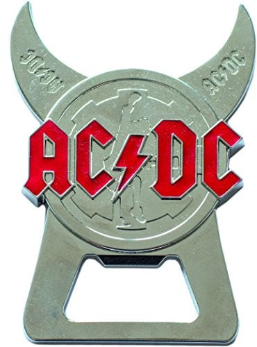 AC/DC Flaschenöffner, Stahl, Silber, 8.5 x 6 x 0.5 cm