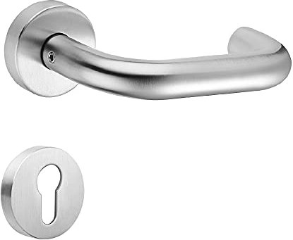 ck-türbeschläge Hochwertige Edelstahl Rosettengarnitur Orlando - Profilzylinder (PZ)