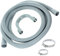 SPARES2GO Drain Outlet Hose & Clip Kit for Hoover Dishwasher (2.5M, 30mm / 22mm)