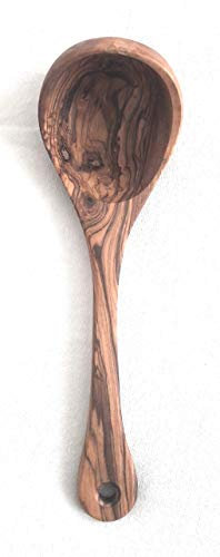 ETIKCHIC LOUCHE en Bois D'OLIVIER Non Vernis 25CM Environ
