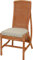 Korb-Outlet Esszimmer Rattan-Stuhl in der Farbe Terracotta inkl. Polster, Küchenstuhl aus Natur Rattan DE