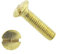 Linsensenkschraube mit Schlitz DIN 964 Messing blank M 3 x 5-200 Stück