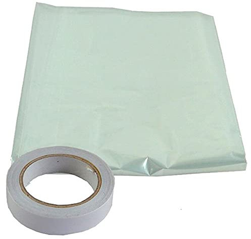 Bulk Hardware bh04946 Vitrage Film isolant Livré avec ruban adhésif double face, 3 x 1,5 x 1,5 m – Blanc
