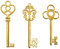 Makhry Gemischte 30 Vintage Schlüssel Hochzeit Schlüssel Santa Schlüssel Weihnachts Schlüssel Alte Schlüssel für Hochzeit/Weihnachts Dekoration(Antikes Gold)