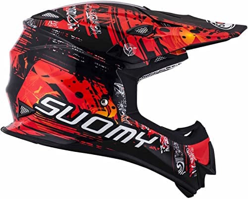 Suomy KSMJ0035.2 Casco Moto, Roso, XS
