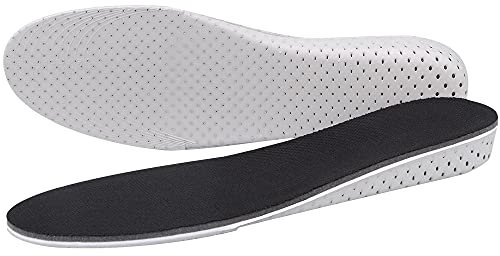 Soumit Traspirante Altezza Aumento Solette Aggiungere 2cm (EU 37-43), Invisibile Unisex Alzatacco Pad, EVA Soletta Inserisce per Confortevoli i Piedi e Aumentare la Fiducia