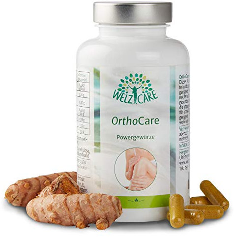 OrthoCare Powergewürze (120 Veggie-Caps) mit Gewürzmischung Kumin, Koriander, Muskat und Kurkuma für mehr Bewegung
