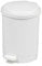Chabrias Ltd 12 Litre White Waste Bin With Removable Liner, Recycling Bin, Commercial Utility Waste, Pedal Bin, Indoor Bins For Kitchen, White Bin, Office Bin (White, 12 Litre)