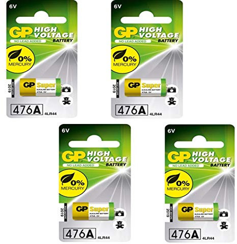 GP Alkaline Batteries 476A 4LR44 476AF-2C1 6V HIGH VOLTAGE 1PACK X 4PCS