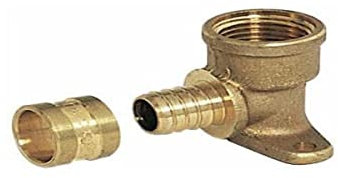 COMAP Raccord PER à glissement - Applique - Diamètre ⌀16x1,5 mm - Femelle (15x21) - Pexy pour Tubes PER - 4288, Laiton