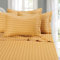 Eleganten Komfort Best, Weichsten, coziest 6 Tabelle Sets. – 1500 Fadenzahl Ägyptische Qualität Luxuriöse knitterfrei 6 Damast Streifen Bed Sheet Set, California King Camel/Gold