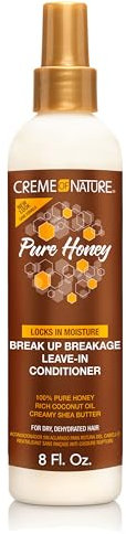 Creme of Nature Pure Honey Break Up Breakage Leave-In Conditioner, Balsamo Capelli Senza Risciacquo Anti-Rottura al Miele, 236ml