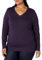 Amazon Essentials Maglione Leggero a Maniche Lunghe con Scollo a V, vestibilità Classica (Disponibile in Taglie Forti) Donna, Porpora Scuro, XL Plus