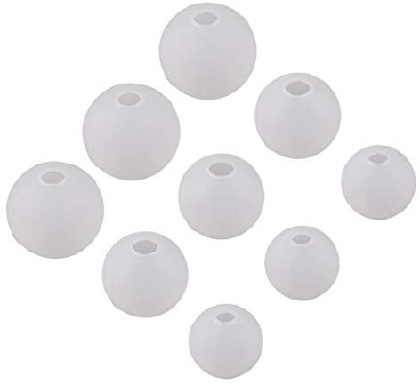 Healifty 9 stücke Kugel silikonharz Formen Mini runde silikonform epoxidharz Ball Formen für schmuck Machen DIY Handwerk 20mm 25mm 30mm