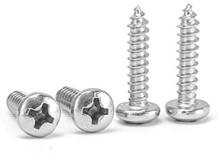 304 Stainless Steel pan Head/Round Head Tapping Screw-M5.5 * 40 (5 Tablets)