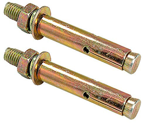 Boulons d'expansion M14 x 120 mm Manchon d'ancrage en béton Outil Écrou hexagonal (2 pièces)