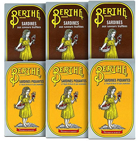 Portugiesische Sardinen Set | 6 x 125 g | Berthe | Ramirez | Portugal