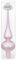 Inge-glas Christbaumspitzen 26cm | Weihnachtsbaumspitzen matt glänzend Baumspitze Spitze Christbaumschmuck (Pink Blush rosa matt)