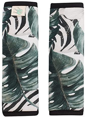 JYOKO KIDS Gurtpolster Universal für Babyschale, Buggy, Autositz (Zebra, 17 x 18)