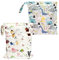 Organizer per pannolini per bambini, 2 pezzi, lavabili, riutilizzabili, con doppia cerniera, per pannolini, per la cura del giorno, per costumi da bagno, prodotti per bambini (dinosauri, lettere)