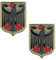 Zcketo 2 St. Deutschland Adler Patch Taktisch Adler-Schild Patch für Kleidung Taschen Rucksack Uniform Weste Hundegeschirr Militär Taktisch Draussen Ausrüstung