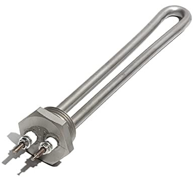 DHVIJA 1 Pouce BSP/DN25 Basse Tension 12V/24V/48V thermoplongeur 304SUS élément Chauffant électrique for Chauffe-Eau Solaire 300W/600W Joyous (Size : 1 inch BSP 12V, Color : 600W 200mm 304SUS)