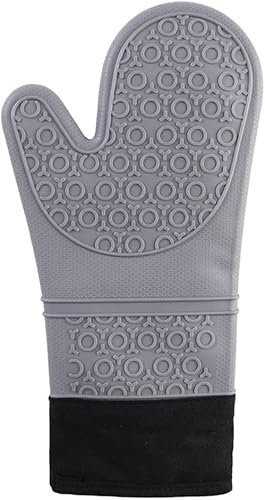 Oven Gloves,Heat Resistant Gloves,Heat-Resistant Gloves Household Long Cotton Microwave Oven Gloves Oven Kitchen Baking Gloves (Color : B) (Color : B)