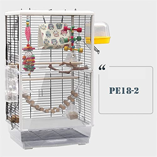 SUNESA Vogelvoliere vogelkäfige Papageikäfig Großer Acryl Transparenter Vogelkäfig Vogelkäfigdekoration Hängematte Zelt Nest Vogelhaus (Color : PE18-2)