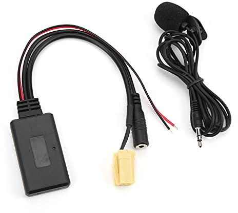 Adattatore Bluetooth Audio AUX con Microfono 5.0, Modulo Montabile per Autoradio, Audio MP3 Universale, Supporto WMA, WAV, FLAC