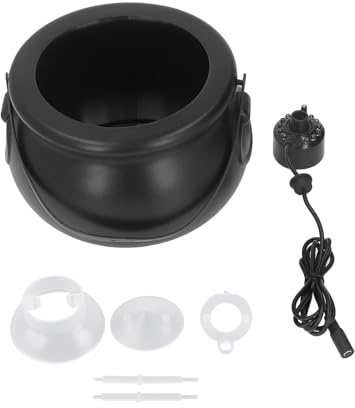 Kessel Nebelmaschine Farbwechselnde 100‑240V High Safety Halloween Nebelfogger für Bar (EU-Stecker)