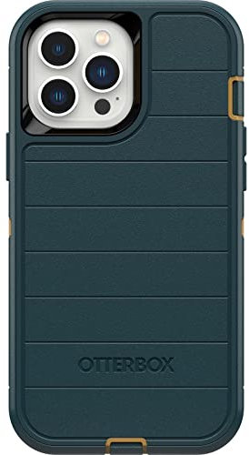 OtterBox Defender Series Screenless Edition Case for iPhone 13 Pro Max & iPhone 12 Pro Max (Only) - Case Only - Microbial Defense Protection - Non-Retail Packaging - Hunter Green
