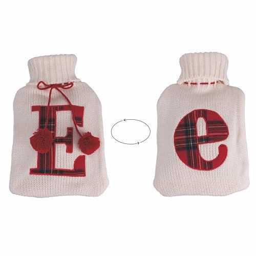 Villa d'Este Home Tivoli Wärmflasche, Weiß + Rot, 2 Liter