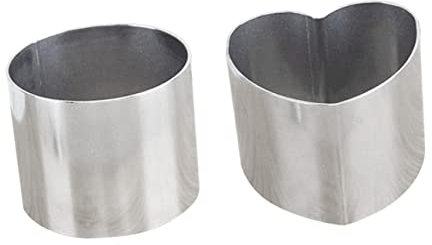 HOMSFOU 2St Fensterfolie für Kinder Topf aus Emaille Keksform Edelstahl Bienenwachstücher Sanitär Kreisschablonen Tiramisu- Mousseform Kuchenform Käse Schimmel Rostfreier Stahl