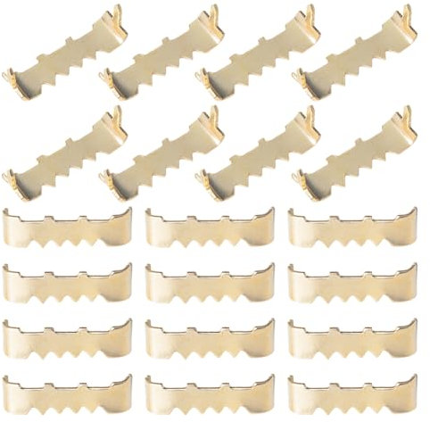 Lot de 200 Petits cintres en Dents de scie pour Cadres Photo sans Clou - Doré