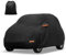 X AUTOHAUX Car Cover for Smart Fortwo 2007-2019 Aluminum Film Outdoor Waterproof Sun Rain Snow Hail Protection with Driver Door Zipper