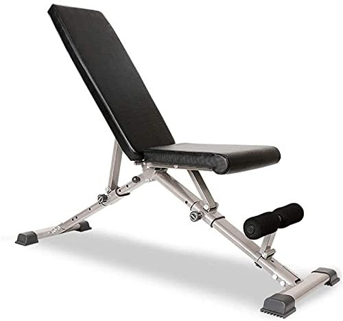 DDNGEJ Hantelbank, Hantelbank Männer und Frauen Fitness Home Supine Board Multifunktionale Klappbank Assist Fitnessstuhl Trainingsbank