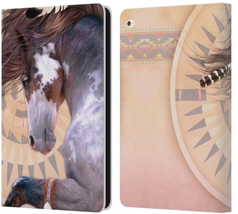 Head Case Designs Licenza Ufficiale Laurie Prindle Spirito Nativo Cavallo di Fantasia Custodia Portafoglio in Pelle Compatibile con Apple iPad Air 2 (2014)