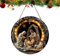 20x20x0,3cm Deko Krippe Ornament Weihnachten Krippe Tür Anhänger Detaillierte Krippe Schnitzereien Festliche Türdeko für Fenster Kamin Wand Baum Tür Kaminsims