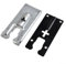 2 Pack Stichsäge-Sohlenplatten, Stichsäge-Grundplatte Ersatzteile Schnellwechsel für 4304 Stichsägemaschine, Aluminium/Eisen, Schwarz
