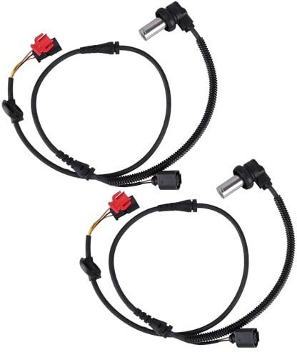 2pcs 8D0927803D ABS Sensor vorne Links und rechts Kompatibel für Passat 3BG 3B A4 (8D,B5) von Bj.1999, (3B+3BG) Bj.05 3B2 3B3 3B5 3B6 1994-2005 B5 3U 3B ABS Sensor mit Klemmhülsen 8D0927803C