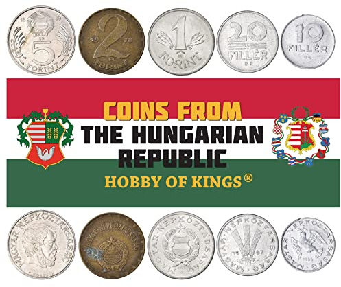 5 Hungary Coins from Europe | Old Collectible Hungarian Cash Lot | Perfect Choice For Your Coin Bank, Holders And Collection Album