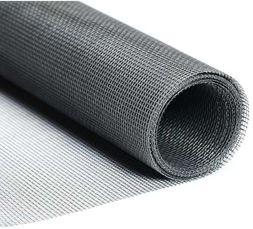 IdeaGenesis - Tela Mosquitera para Puerta y Ventana, Malla mosquitera Fibra de Vidrio. Se Puede Cortar para Bricolaje. (Gris, 120X3000 cm)