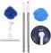 Niiyen Electric Spin Scrubber Cordless Car Wash Brush Automatic Rotatable Mop Cleaning Tool with 52.8in Extendable Handle for SUV Van RV Caravan (Purplish Blue)