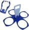 Fold Away Reusable Drink Cup Carrier Caddy Festival (Blue)