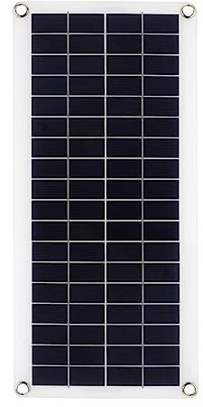 YFDGD Cargador Panel Solar Kit de Panel Solar Completo Salida Dual USB Células solares Controlador de Placa Solar polivinílica Cargador de energía de batería Exterior(Only Solar Panel)