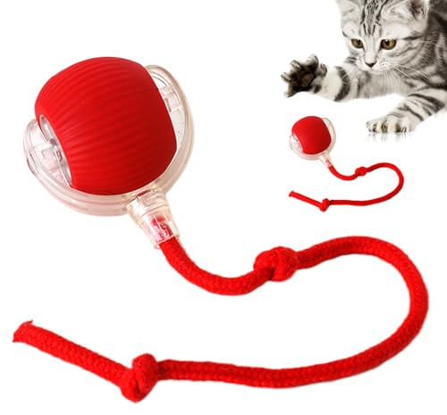 Dog Active Rolling Ball - Puppy Toy, Canine Fun Ball | Heavy Duty Jump Movement Device, Premium Rechargeable Rechargeable Activity Gadget, stim