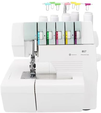 Professional Heavy-Duty Coverstitch Serger, Semi-Industrial Overlock Machines, Sewing Machines, with 2-3-4-5 Stitch Capability, Trim Trap, Snap-on Presser Feet for Beginners and Professionals