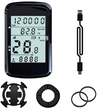 Chenxi Studio Wasserdichte Fahrrad-Computer, kleine Tachometer, Kilometerzähler, Fahrräder, Kilometerzähler für Mountainbike, wasserdichter Fahrradcomputer