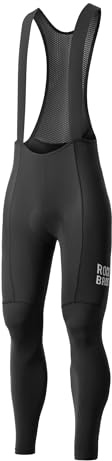 ROCKBROS Trägerhose Fahrradhose Herren Lang, Schnelltrocknend Bib Hose | Atmungsaktiv Radhose mit Sitzpolster Reflektierendem, Radlerhose für Rennrad Fahrrad Frühling Sommer