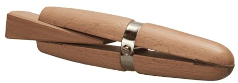 Jeweller's Wooden Ring Clamp with Wedge & Soft Leather Jaws for Stone Setting Filing Engraving Holding Rings